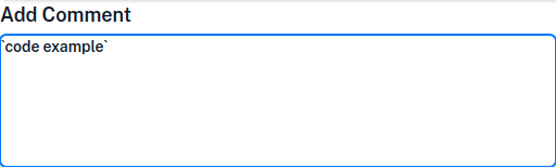 Markdown code tag